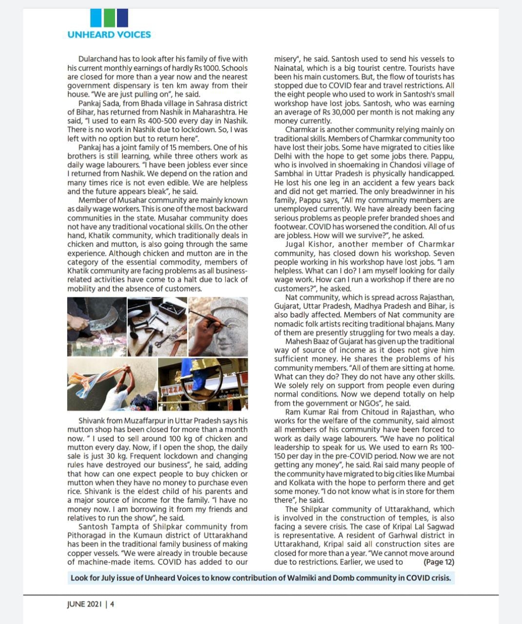 UNHEARD VOICES PAGE NO. 4